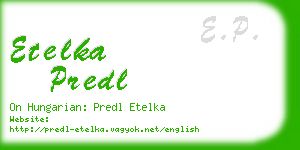 etelka predl business card